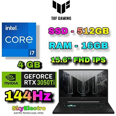 ssd 128gb: İşlənmiş ASUS TUF Gaming, 15.6 ", Intel Core i7, 512 GB, Ödənişli çatdırılma, Rayonlara çatdırılma, Ünvandan götürmə — 1