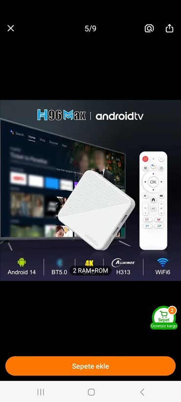 Smart TV bokslar: Smart TV boks TV box — 8