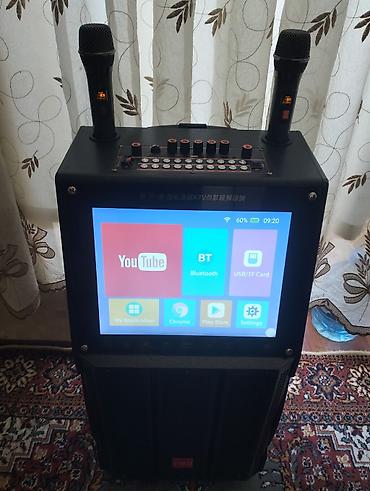 bluetooth mikrofon karaoke: Ağıllı karaoke sistemi – böyük ekranlı, Android əsaslı portativ — 1
