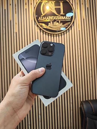 pro controller: IPhone 16 Pro, 128 GB, Black Titanium, Face ID, Sənədlərlə, Zəmanət — 1