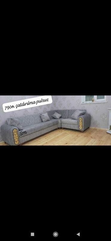 Divanlar: Künc divan, Yeni, Açılmayan, Bazasız, Nabuk, Ünvana pulsuz çatdırılma — 5