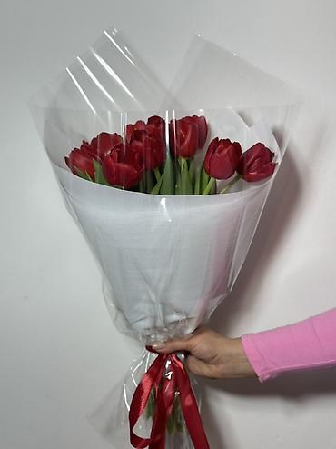 Букеты из живых цветов: Букет тюльпанов “Микс” - Состав: тюльпаны премиум-класса в яркой — 6