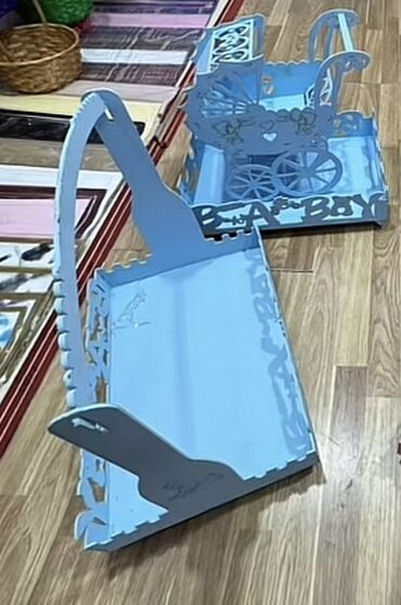 бабочки для декора: Mavi rəngdə tematik bəzək dəsti – “It’s a Boy” mövzulu - Material