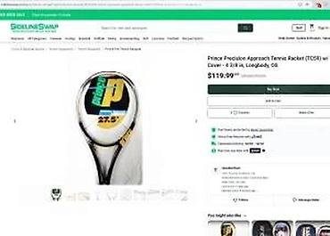 Rekviziti za vežbanje: Prince Precision Approach Titanium teniski reket - Materijal — 8