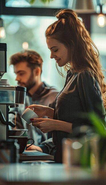 sumqayit elanlari tap.az: Barista tələb olunur, Aylıq ödəniş, 18-29 yaş, 1 ildən az təcrübə