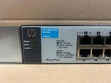 Modemi, ruteri i mrežni uređaji: HP 1810-24G v2 Switch (J9803A) – gigabitni, rack-mount upravljivi svič — 6