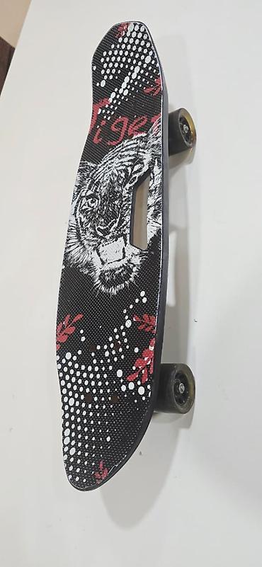 daş val: Skateboard (qrafik “Tiger” dizaynlı) - Gövdə: Qara rəngli lövhə — 6