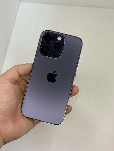 Apple iPhone: IPhone 14 Pro, Б/у, 256 ГБ, Deep Purple, 80 % — 1