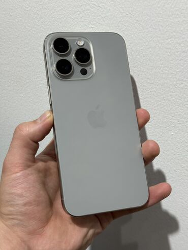 бу телефоны айфон 5: IPhone 15 Pro Max, Колдонулган, 256 ГБ, Natural Titanium, Куту, 91 %