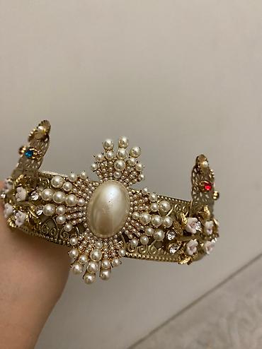 ободок мужской: Ободок в стиле D&G б/у мягкий изнутри, подойдет и для взрослой — 5