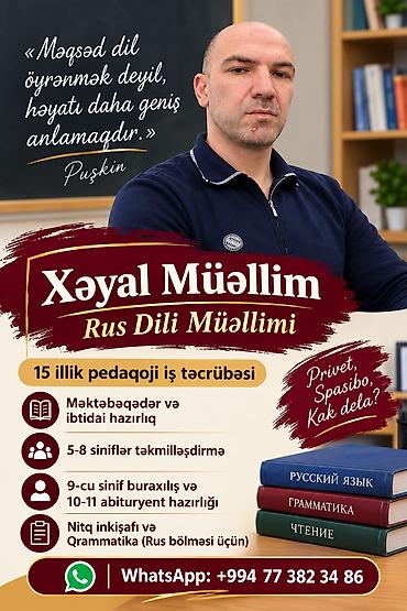 Repetitorlar: Rus dili dərsləri – Xəyal müəllim Xüsusiyyətlər: - 1–4-cü siniflər — 2