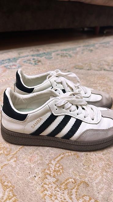 адидас: Adidas Samba unisex idman ayaqqabısı - Model: Samba - Rəng: ağ üst — 1