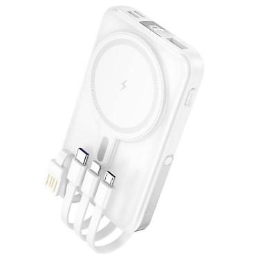 iphone cable: Внешний аккумулятор Hoco с беспроводной MagSafe-зарядкой и встроенными — 3
