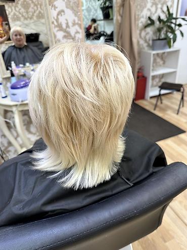 Сулуулук жана ден-соолук: Услуга: женская стрижка и окрашивание блонд в салоне - Современная — 6
