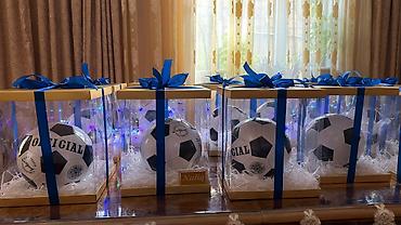 футбольный мяч: Hədiyyəlik futbol topu kompozisiyası - Tərkib: Klassik qara-ağ futbol — 4