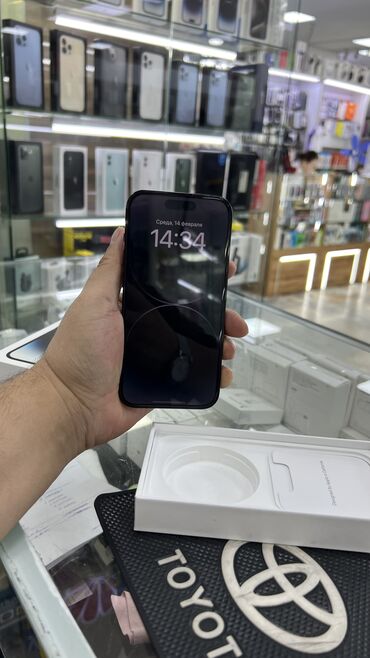 iphone 14 pro bishkek: IPhone 14 Pro, Б/у, 128 ГБ, Черный, Защитное стекло, Чехол, Кабель, В рассрочку, 88 %