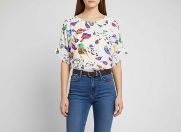 bluzki nietoperz plus size: Жіноча блуза, розмір S