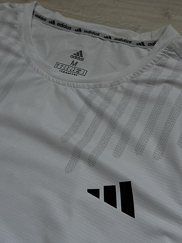 время: Мужская футболка, M, Adidas, Б/у, цвет - Белый, Самовывоз, Бесплатная доставка, Платная доставка — 3
