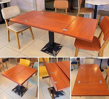 Restoran kafe ucun 6 eded acilan masa.Qalin ve kefiyyetli mebeldir