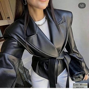 Kožna jakna One size, bоја - Crna na lalafo.rs Kožna jakna One size, bоја - Crna