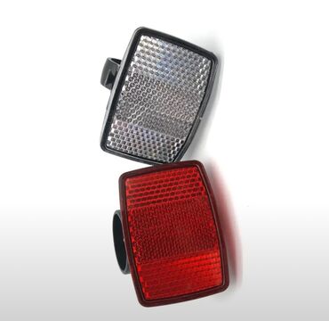 фонарик для велика: Отражатель на руль велосипеда, передний и задний светоотражатель. 2 шт