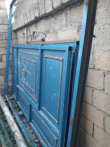 Həyət darvazaları: Yeni Dəmir Həyət darvazası, Yana açılan, 3 m, Mexaniki, rəng - Mavi, Kredit yoxdur, Ünvandan götürmə — 2