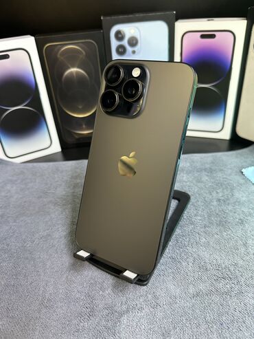 айфон 13 про макс бу цена в бишкеке: IPhone 16 Pro Max, Колдонулган, 256 ГБ, Кара, Заряддоочу түзүлүш, Каптама, Куту, 100 %