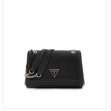 suni əklil qiyməti: Orijinal GUESS çiyin/çapraz çanta – qara rəng - Model: Guess “Nolile” — 1