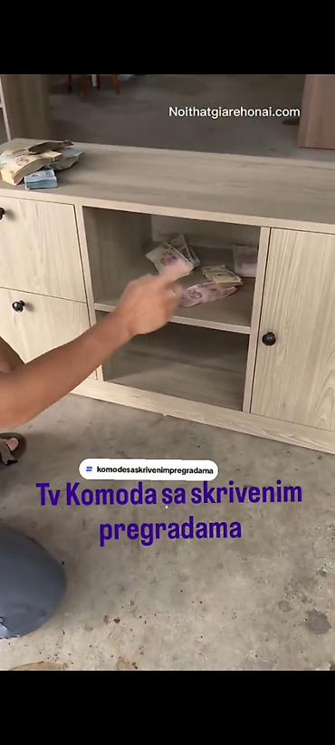 komode za lavabo: Komoda sa skrivenom fiokom Materijal: Komoda se izrađuje od Univera — 3