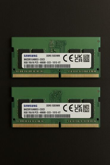 gt 430 2gb 128 bit: 2 ədəd Samsung DDR5 4800 MHZ 8GB Ram öz notbukumun ramıdı 1 il