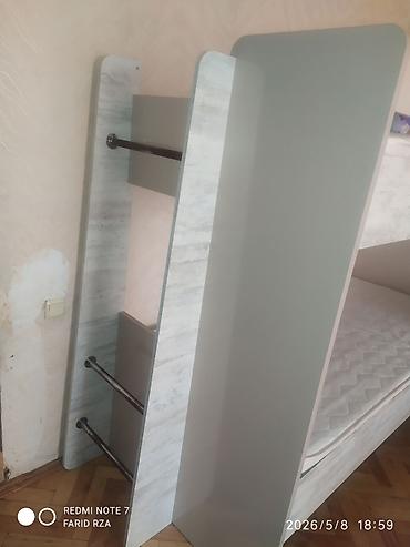 madeyra mebel: Oğlan və qız üçün, İşlənmiş, Çarpayı, Matras ilə, Siyirməsiz, DSP — 4