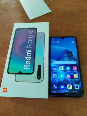 xiaomi not 11 pro qiymeti: Xiaomi Redmi Note 8, 128 GB, rəng - Qara, 
 Düyməli, Sensor, Barmaq izi