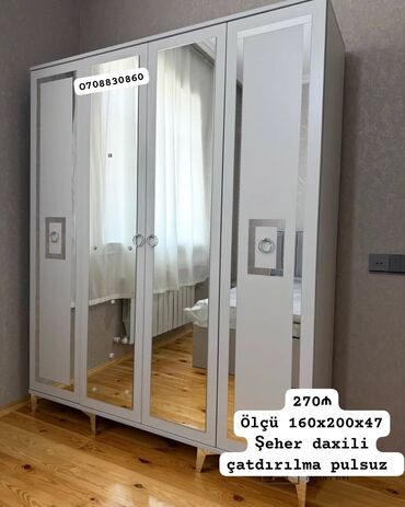 Ofis mebeli: Açılan, 4 qapılı Düz dolab, Şifonyer