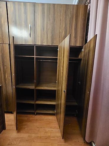 divar asilqan: Dördkapılı modul şkaf sistemi - Material: ağac teksturalı — 3