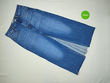 prosta spódnice maxi: Denim, Spódnica damska, rozmiar M — 2