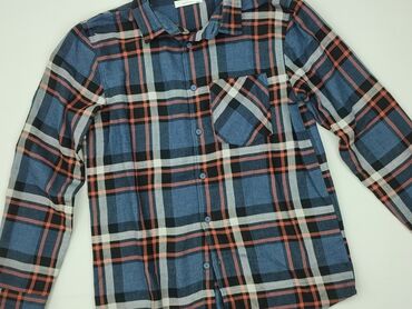 Shirt 12 years, condition - Perfect, pattern - Cell, color - Blue