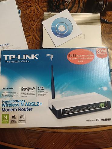 planset satisi: TP‑LINK TD‑W8151N – 150Mbps Wireless N ADSL2+ modem‑router satıram — 1