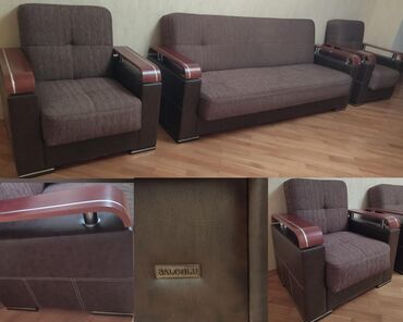 Шкафы: Saloğlu fabrik istehsalı Divan ve 2 ədəd kreslolar 480azn. Her biri