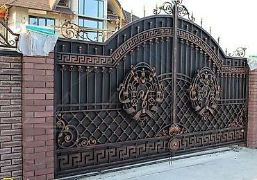 Распашные ворота: Кованые и металлические ворота - Типы: распашные ворота и калитки — 6