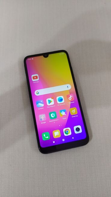 чехлы на 7: Redmi, Redmi 7, Колдонулган, 32 ГБ, түсү - Кара, 2 SIM