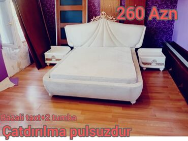 Divanlar: İkinəfərlik çarpayı, 2 tumba, İşlənmiş