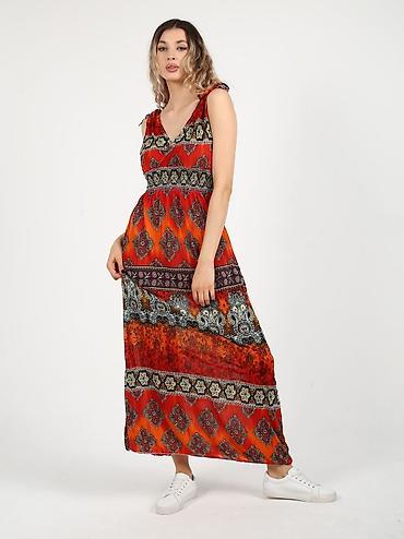 Повседневные платья: Платье размер 42-48/, ткань холодок, производство Индия, расцветок — 4