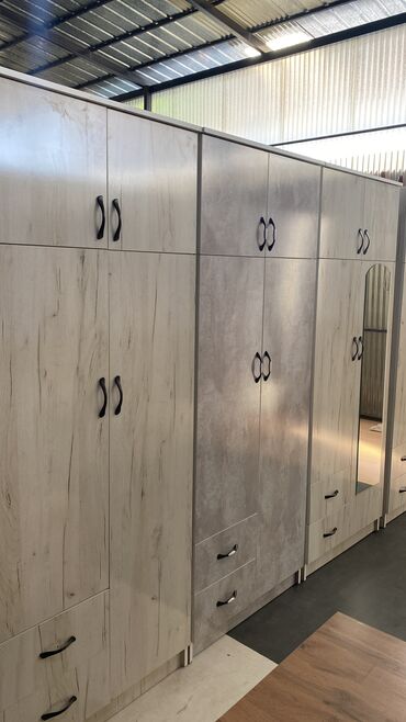 Шкафы для одежды: Шкафы 2 створчатые Эки эшик Эки коздуу шкаф Двух дверный Шифоньер — 3