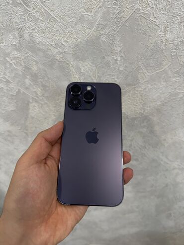 iphone бу телефон: IPhone 14 Pro Max, Б/у, 256 ГБ, Deep Purple, Защитное стекло, Чехол, Коробка, 91 %