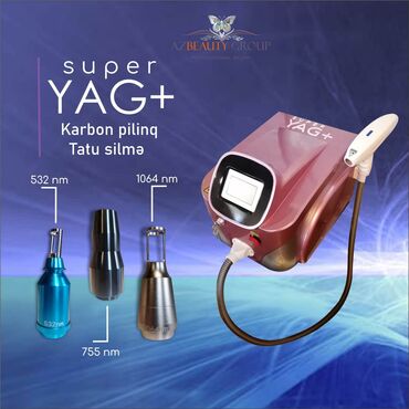 tatu silinmesi: Nd:YAG Q-switch Super YAG+🔸️ portativ Tatu silmə aparatı ✔Aparatın