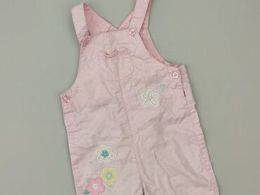 lniana letnia sukienka: Dungarees, Cherokee, 12-18 months, condition - Good