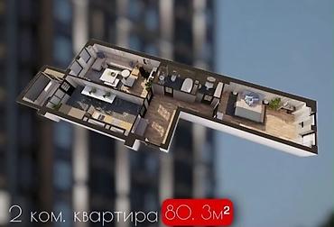 Продажа квартир: 2 комнаты, 80 м², Нижний Джал (Джал-23) Элитка, 2 этаж, ПСО (под самоотделку) — 3