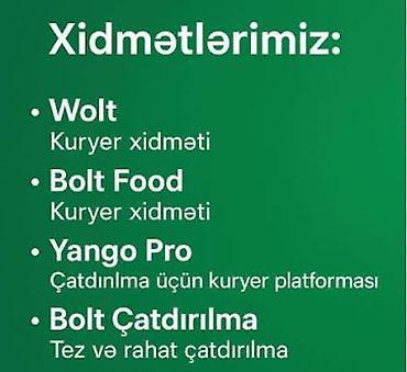 yango: Sürücü-kuryer tələb olunur, Şəxsi nəqliyyat vasitəsi ilə, Gündəlik ödəniş, Təcrübəsiz — 3