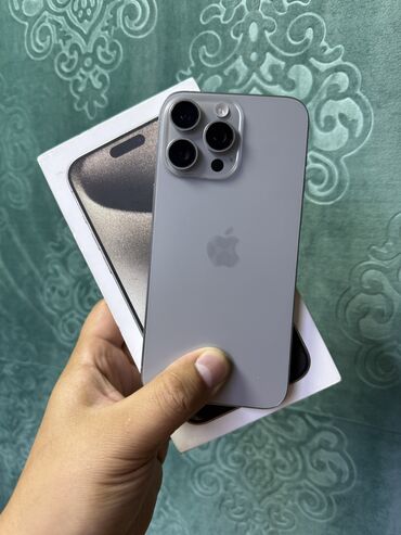 продам айфон 15 про макс: IPhone 15 Pro Max, Б/у, 256 ГБ, Коробка, 92 %