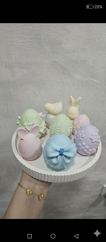 Fiqurlar: Fiqur, Gips, rəng - Ağ — 29